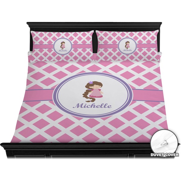 Diamond Print w/Princess Bedding Set (King) - Duvet