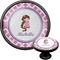 Diamond Print w/Princess Cabinet Knob (Black) (Personalized)