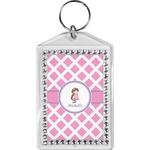 Diamond Print w/Princess Bling Keychain (Personalized)