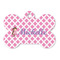 Diamond Print w/Princess Bone Shaped Dog ID Tag (Personalized)