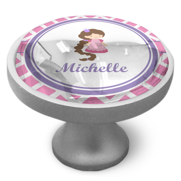 Custom Diamond Print w/Princess Cabinet Knob (Personalized)