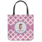 Diamond Print w/Princess Canvas Tote Bag - Small - 13"x13" (Personalized)