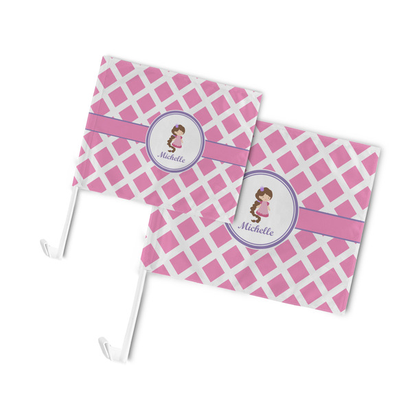 Diamond Print w/Princess Car Flags - PARENT MAIN (both sizes)