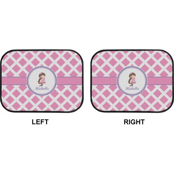 Diamond Print w/Princess Car Floor Mats (Back Seat) (Approval)