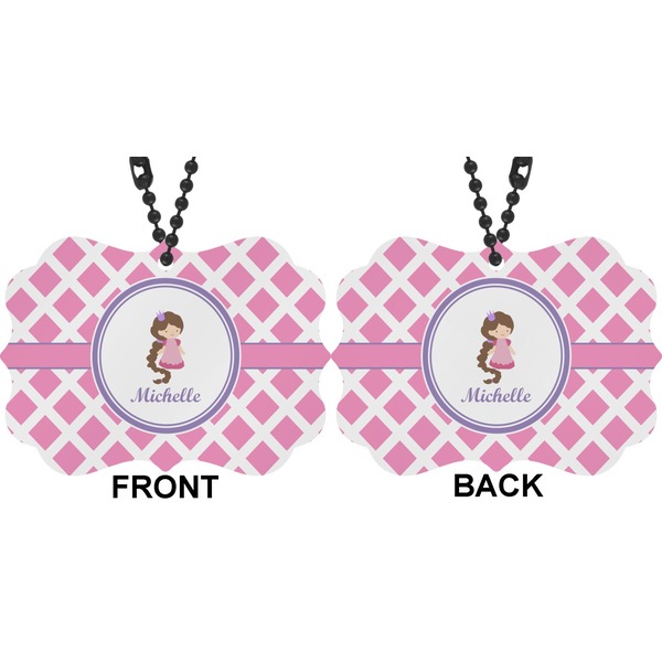 Diamond Print w/Princess Car Ornament (Approval)