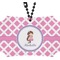 Diamond Print w/Princess Rear View Mirror Ornament (Personalized)