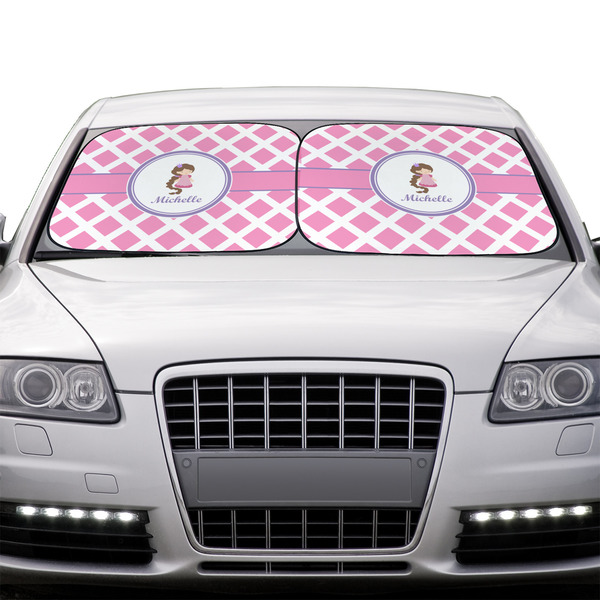 Diamond Print w/Princess Car Sun Shades - IN CONTEXT