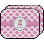 Diamond Print w/Princess Car Floor Mats (Back Seat) (Personalized)