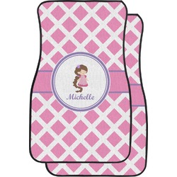 Diamond Print w/Princess Car Floor Mats (Personalized)