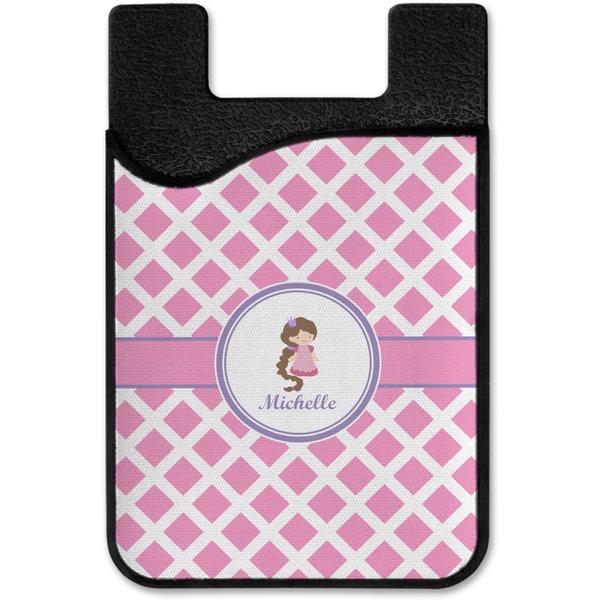 Diamond Print w/Princess Cell Phone Credit Card Holder