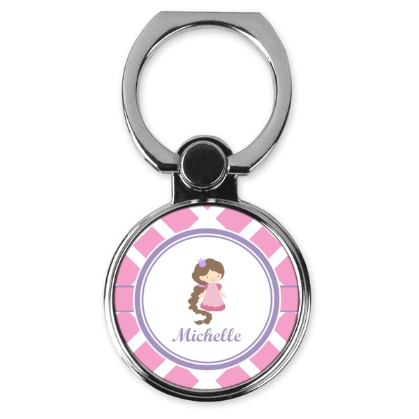 Custom Diamond Print w/Princess Cell Phone Ring Stand & Holder (Personalized)