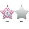 Diamond Print w/Princess Ceramic Flat Ornament - Star Front & Back (APPROVAL)