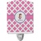 Diamond Print w/Princess Ceramic Night Light (Personalized)