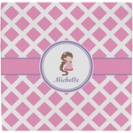 Diamond Print w/Princess Ceramic Tile Hot Pad (Personalized)
