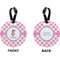 Diamond Print w/Princess Circle Luggage Tag (Front + Back)