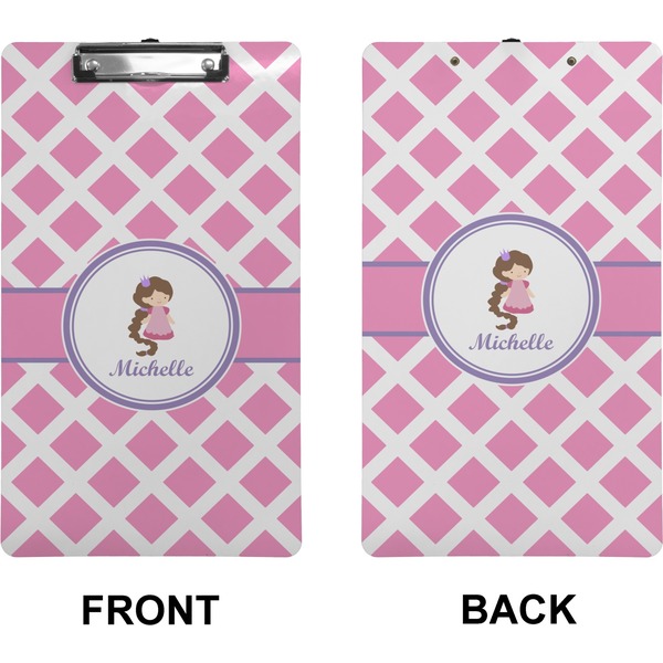 Diamond Print w/Princess Clipboard (Legal) (Front + Back)