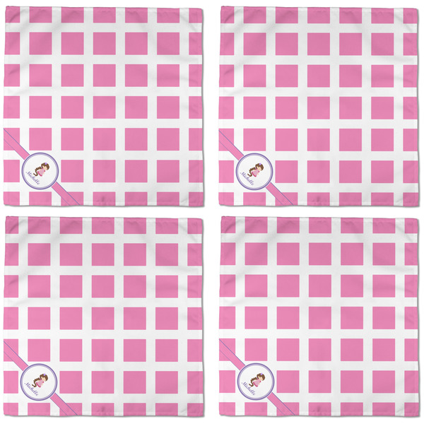 Diamond Print w/Princess Cloth Napkins - Personalized Dinner (APPROVAL) Set of 4