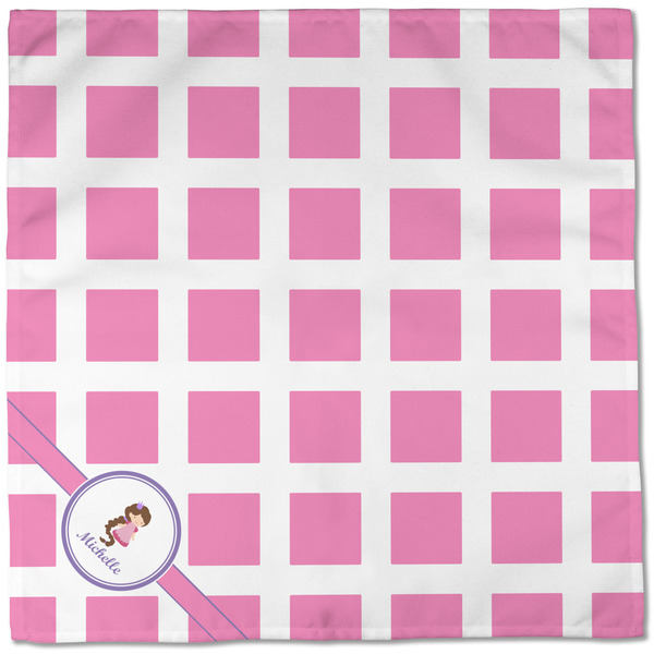 Diamond Print w/Princess Cloth Napkins - Personalized Dinner (Full Open)
