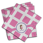 Diamond Print w/Princess Cloth Napkins (Set of 4) (Personalized)