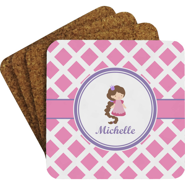 Diamond Print w/Princess Coaster Set (Personalized)