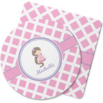Diamond Print w/Princess Rubber Backed Coaster (Personalized)