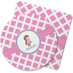Diamond Print w/Princess Rubber Backed Coaster (Personalized)