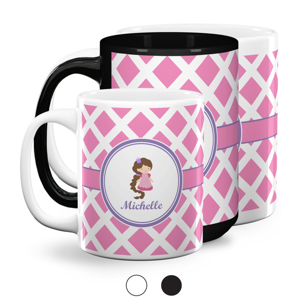 Diamond Print w/Princess Coffee Mugs Main