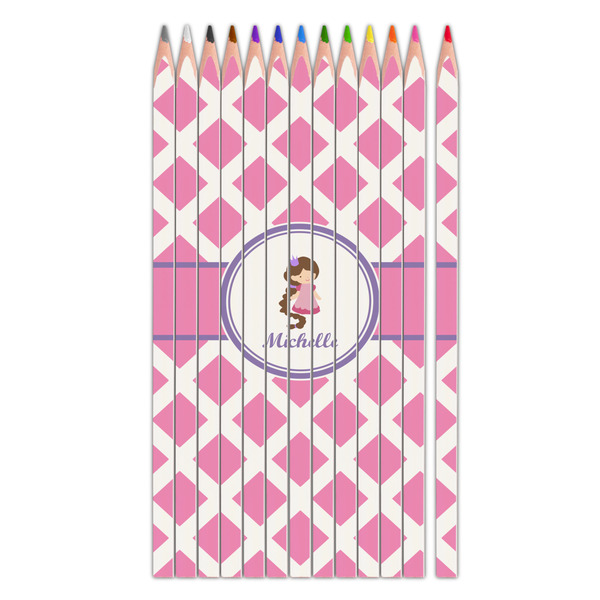 Custom Diamond Print w/Princess Colored Pencils (Personalized)