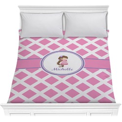 Diamond Print w/Princess Comforter - Full / Queen (Personalized)