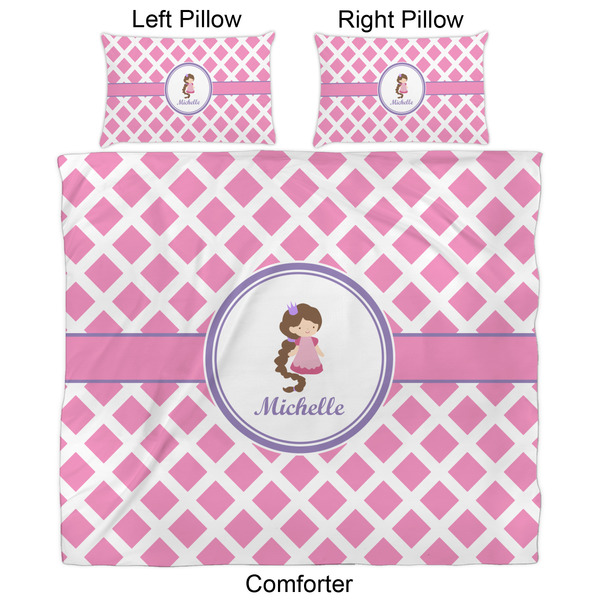 Diamond Print w/Princess Comforter Set - King - Approval
