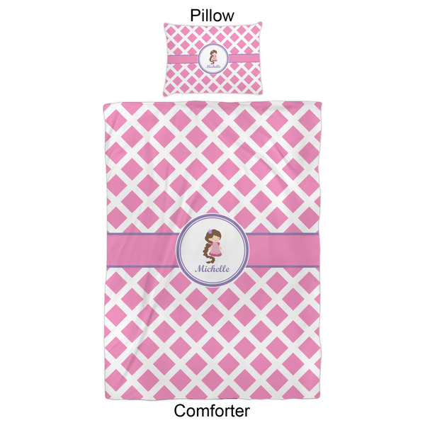 Diamond Print w/Princess Comforter Set - Twin XL - Approval