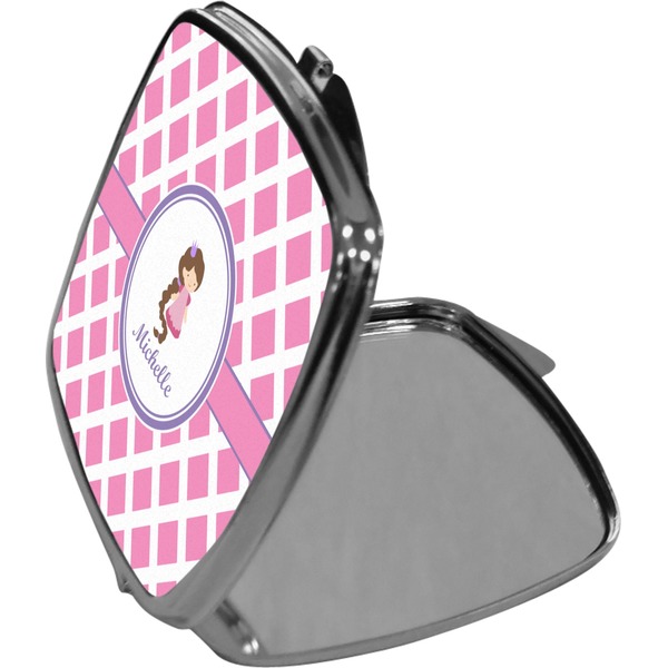 Diamond Print w/Princess Compact Mirror (Side View)
