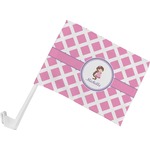 Diamond Print w/Princess Car Flag - Small w/ Name or Text