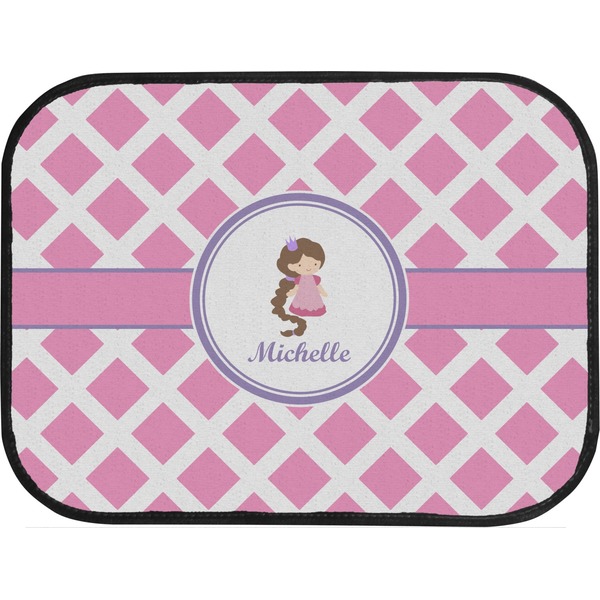 Diamond Print w/Princess Custom Car Floor Mats (Back Seat)