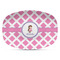 Diamond Print w/Princess Plastic Platter - Microwave & Oven Safe Composite Polymer (Personalized)