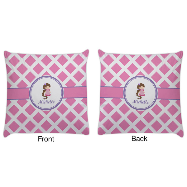 Diamond Print w/Princess Decorative Pillow Case - Approval