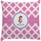 Diamond Print w/Princess Decorative Pillow Case (Personalized)