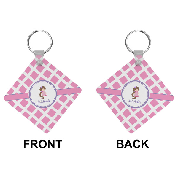 Diamond Print w/Princess Diamond Keychain (Front + Back)