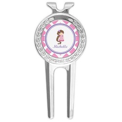 Diamond Print w/Princess Golf Divot Tool & Ball Marker (Personalized)