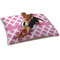 Diamond Print w/Princess Dog Bed - Small w/ Name or Text