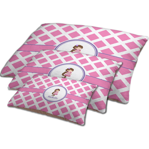 Diamond Print w/Princess Dog Beds - MAIN (sm, med, lrg)