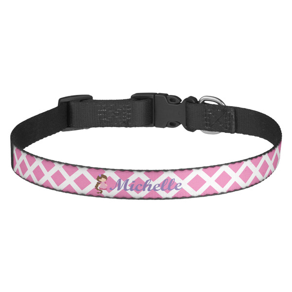 Custom Diamond Print w/Princess Dog Collar (Personalized)