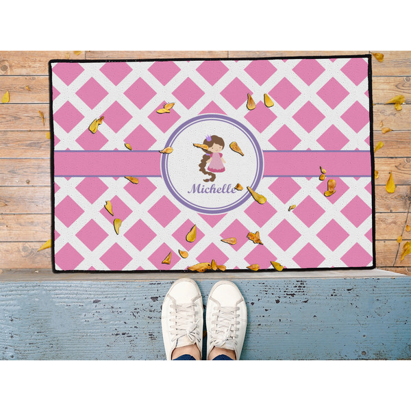 Diamond Print w/Princess Door Mat - LIFESTYLE (Med)