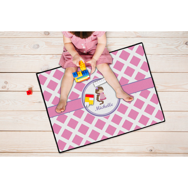 Diamond Print w/Princess Door Mats - LIFESTYLE kid