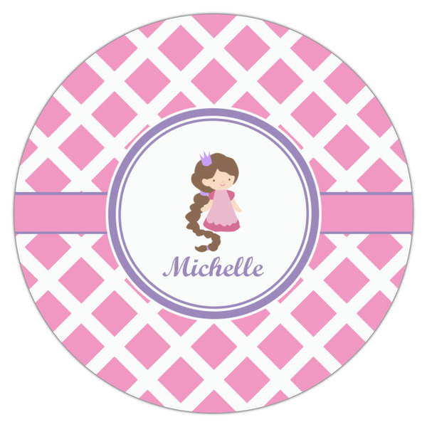 Diamond Print w/Princess Drink Topper - Small - Single