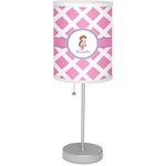 Diamond Print w/Princess 7" Drum Lamp with Shade Polyester (Personalized)