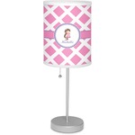 Diamond Print w/Princess Lamp with Drum Shade (Personalized)