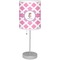 Diamond Print w/Princess Drum Lampshade with base included