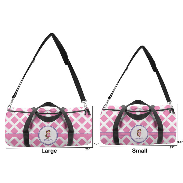 Diamond Print w/Princess Duffle Bag Small and Large