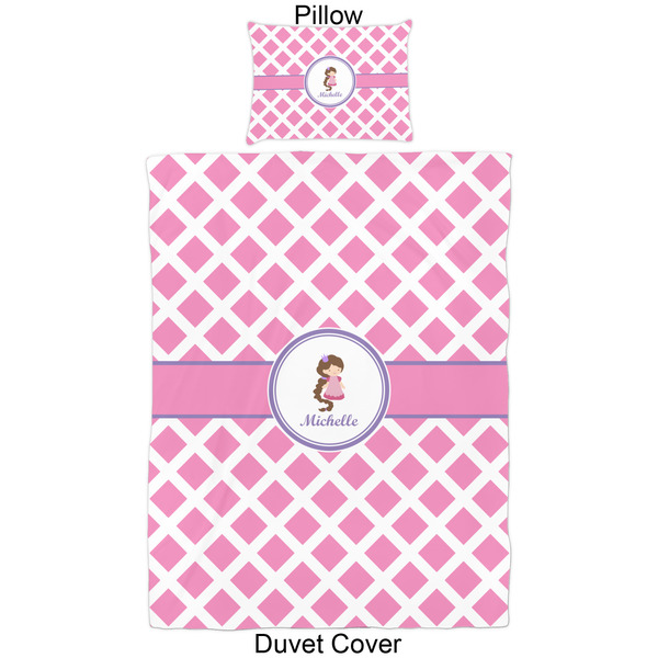 Diamond Print w/Princess Duvet Cover Set - Twin - Approval
